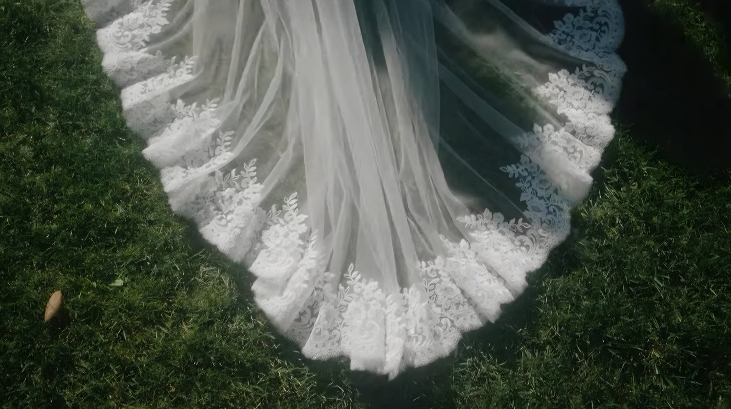 Lace wedding veil australia
