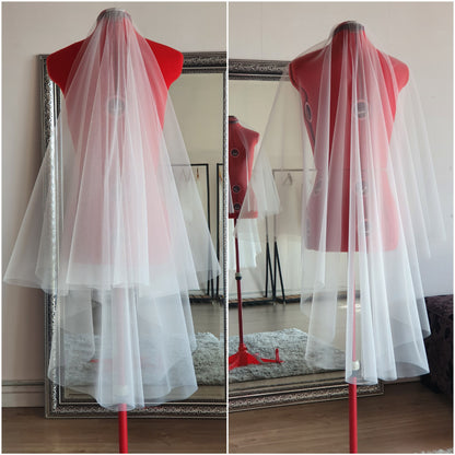 Drop veil short length 