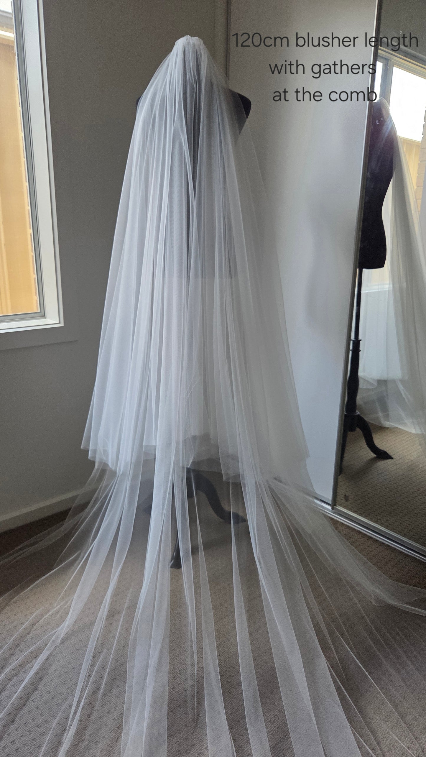Blusher Veil with long blusher