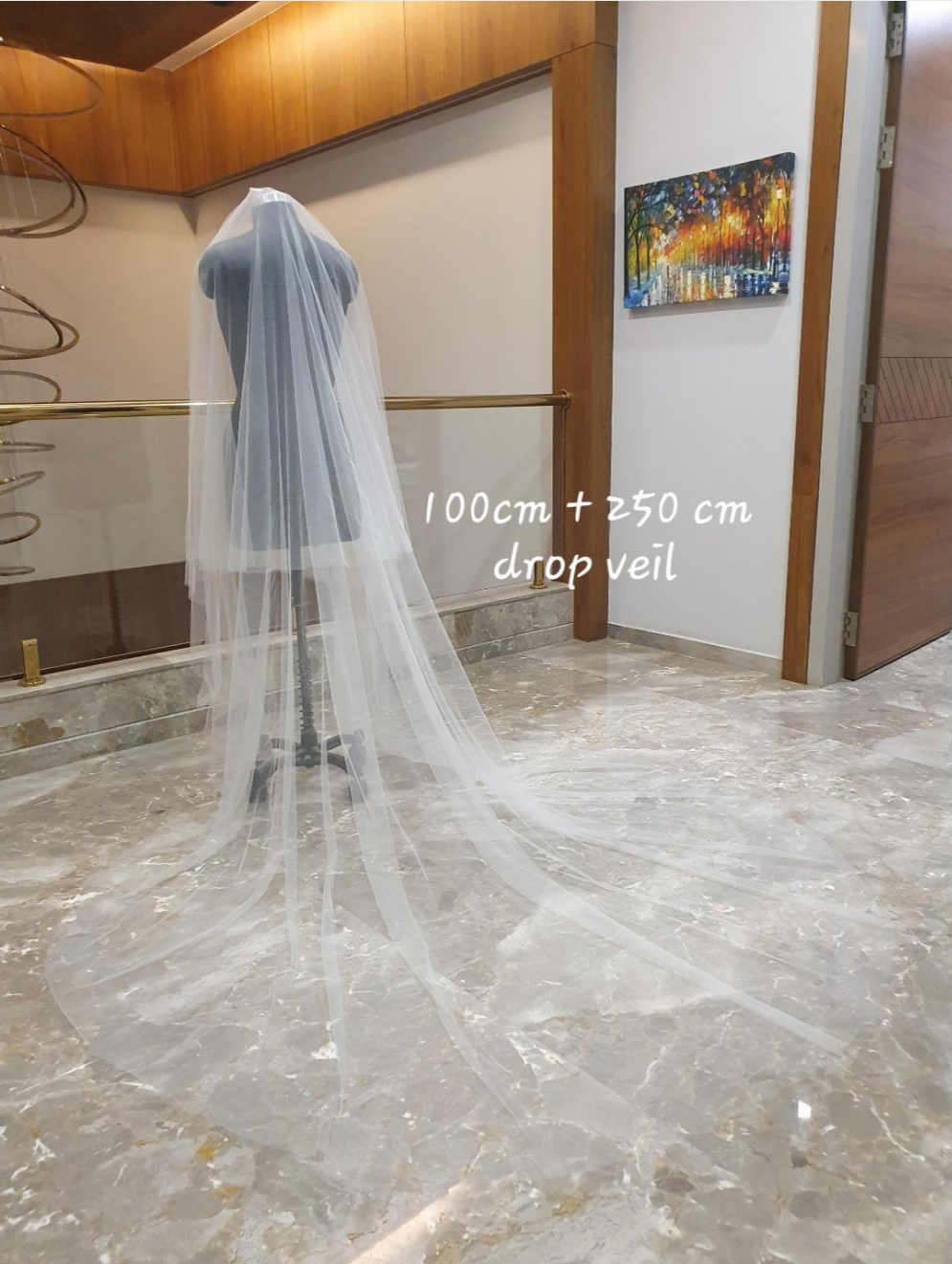 Blusher Veil with long blusher