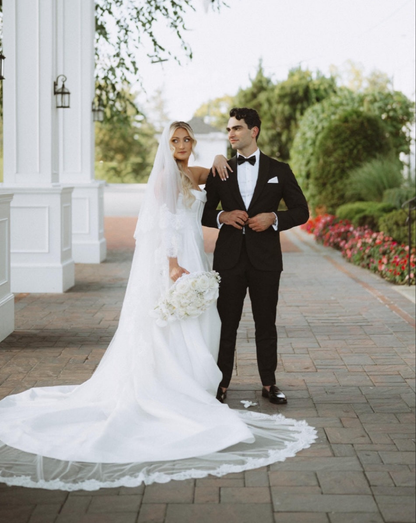 Alexandria - Blusher lace veil