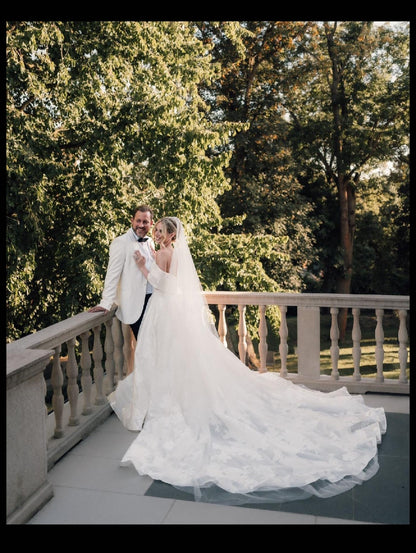 Blusher Veil with long blusher