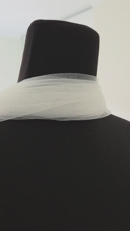 Bridal Scarf | Soft tulle bridal scarf