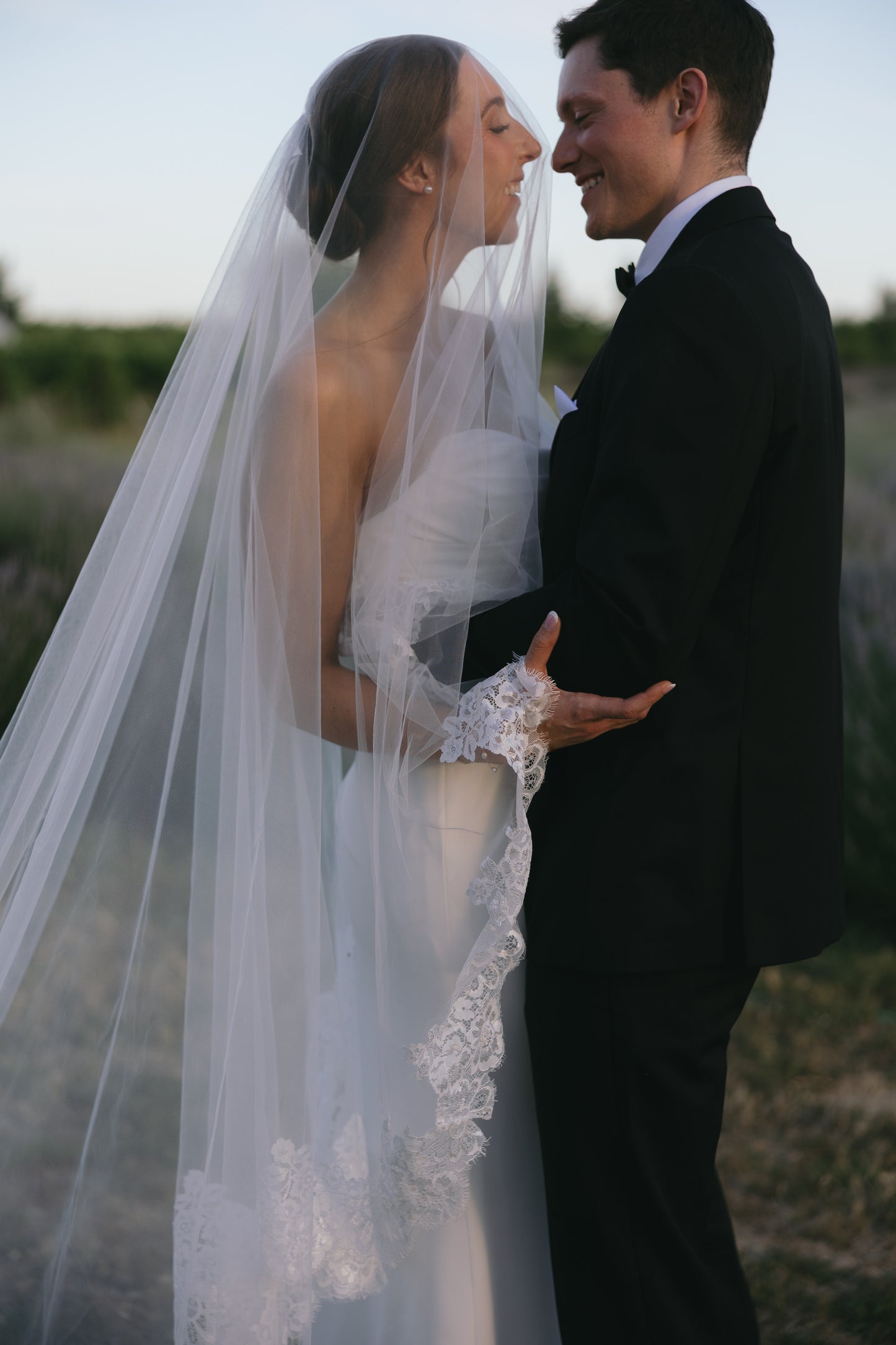 Alexandria - Blusher lace veil