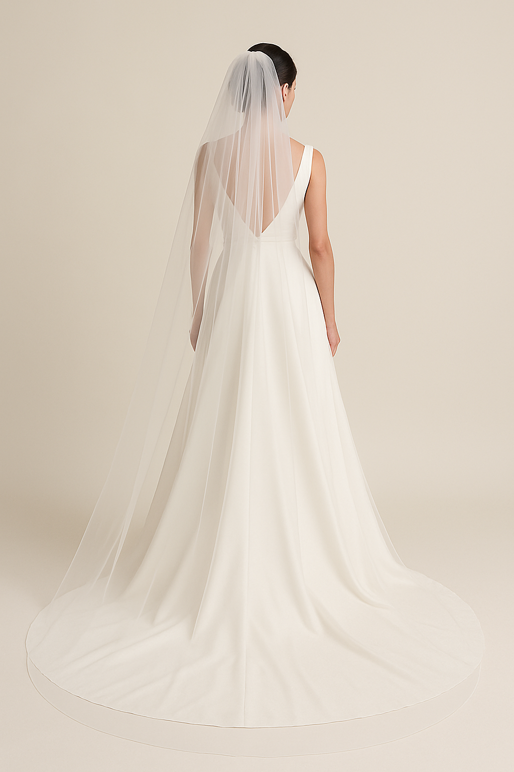 Soft bridal tulle wedding veil.