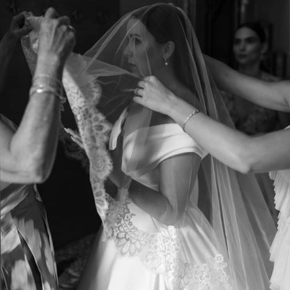 Alexandria - Blusher lace veil