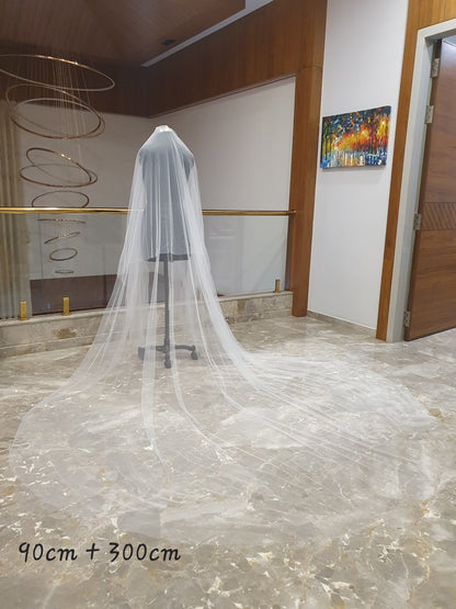 Blusher Veil with long blusher